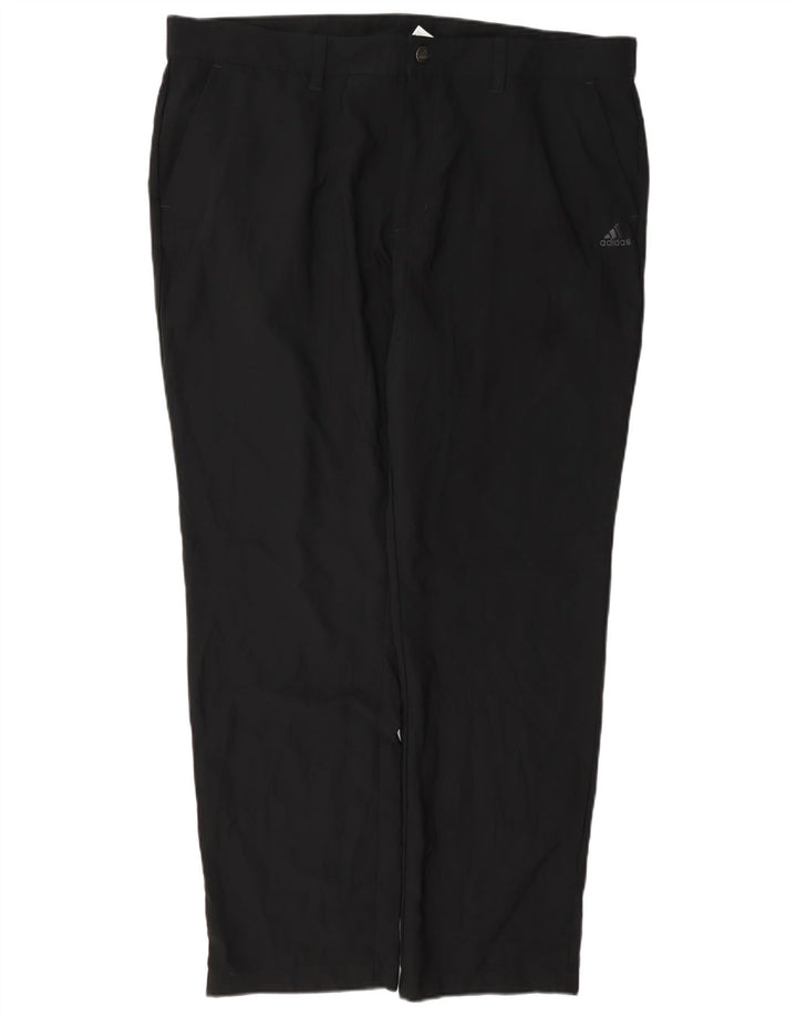 Ανδρικό ίσιο παντελόνι Chino Adidas W40 L32 Μαύρο πολυεστέρα