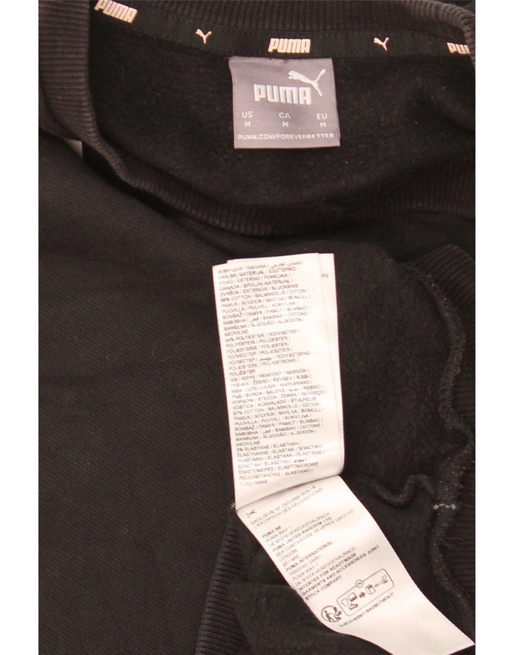 Ανδρικό γραφικό φούτερ Puma Jumper Μεσαίο μαύρο βαμβακερό