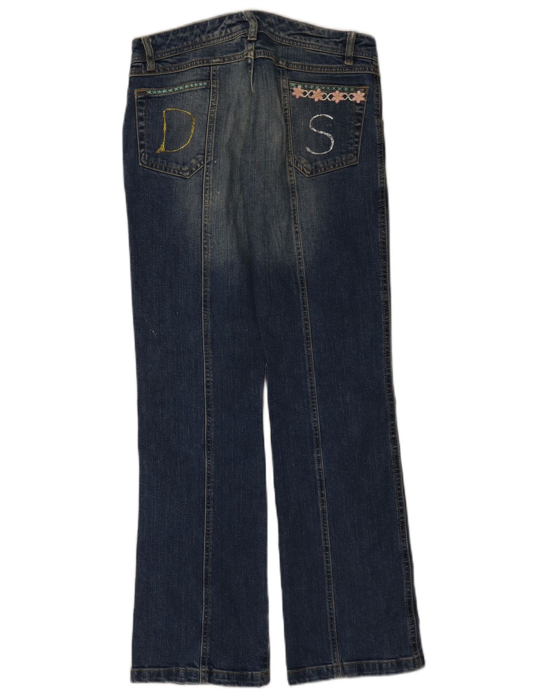 Vintage Γυναικείο Bootcut Jeans W28 L31 Navy Blue