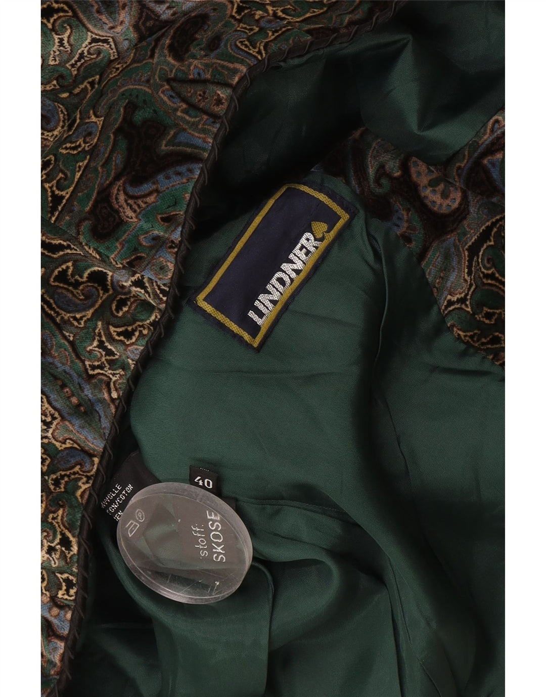 Vintage Γυναικείο Μπουφάν με 5 κουμπιά μπλέιζερ EU 40 Medium πολύχρωμο Paisley