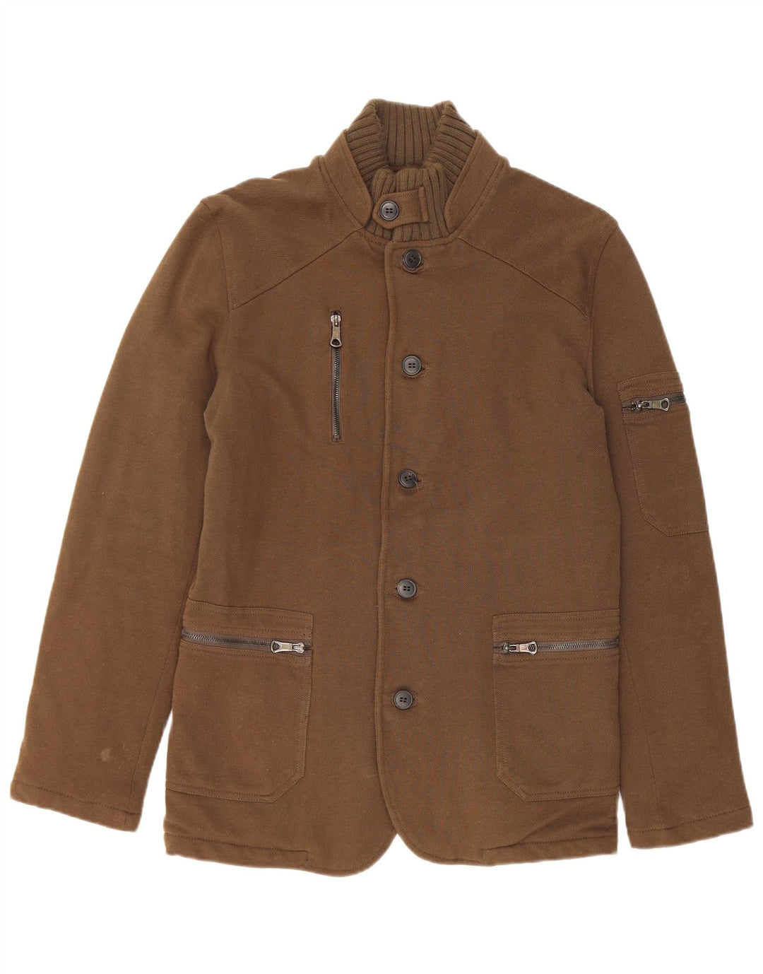 Zara Ανδρικό Ανεμοδράστη Μπουφάν UK 38 Medium Khaki Cotton