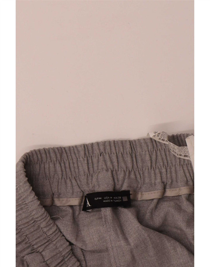 Zara Γυναικείο ίσιο casual παντελόνι Medium W28 L26 Grey Polyester