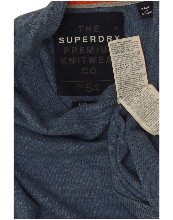 Ανδρικό πουλόβερ με λαιμόκοψη Superdry μεσαίο βαμβακερό