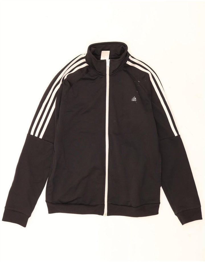 Γυναικεία αθλητική φόρμα Adidas Top Jacket UK 12/14 Medium Black Polyester