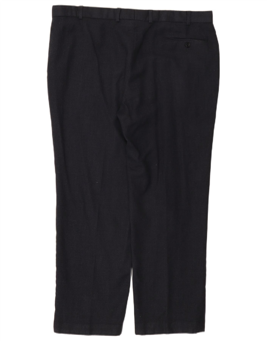Ανδρικό ίσιο παντελόνι Marks & Spencer W40 L29 Navy Blue Wool