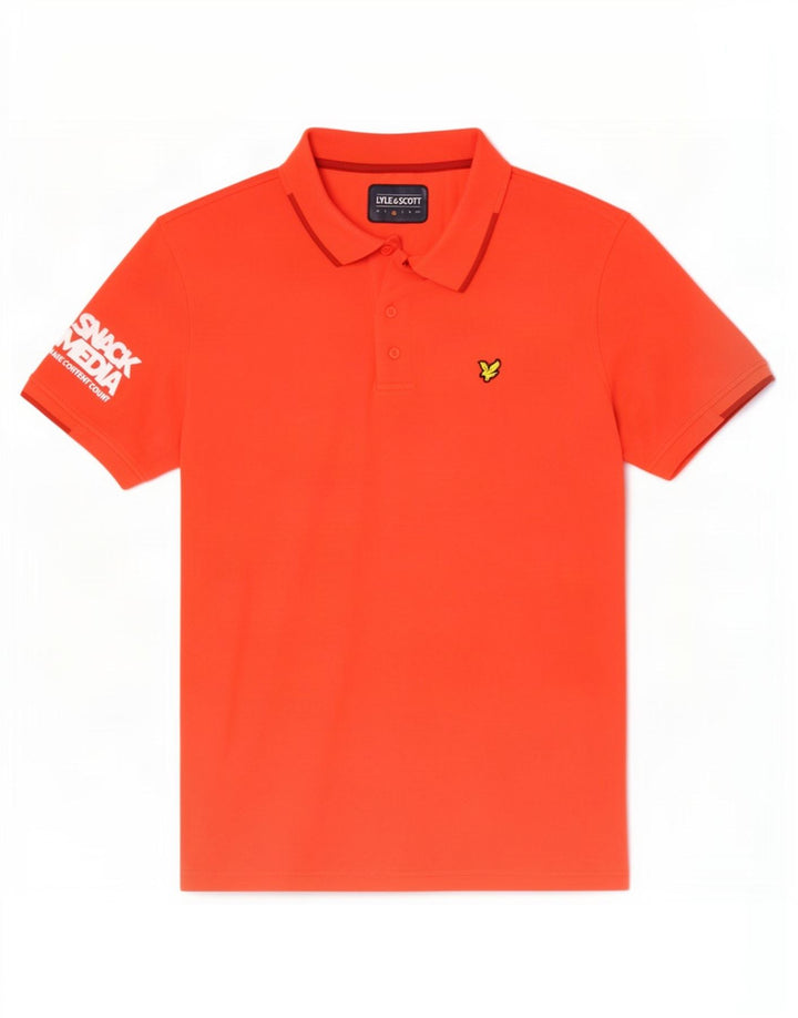 Lyle & Scott Ανδρικό γραφικό πουκάμισο πόλο με μεσαίο κόκκινο πολυεστέρα