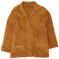 Conbipel Γυναικείο Suede 3 Button Jacket UK 14 Medium Brown Δερμάτινο
