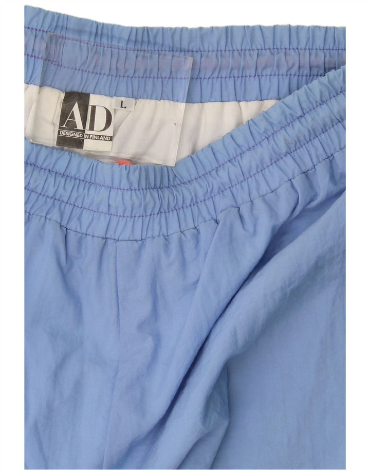 Vintage ανδρική αθλητική φόρμα παντελόνι Joggers μεγάλο μπλε ριγέ πολυαμίδιο