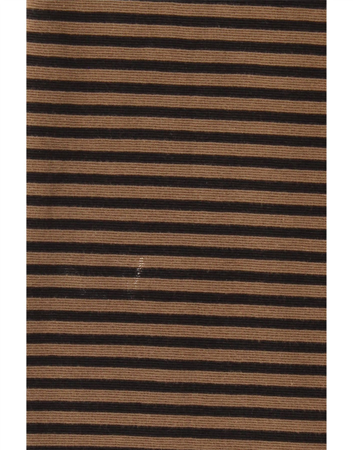 LAURA ASHLEY Γυναικείο φόρεμα 3/4 Sleeve Shift UK 12 Medium Beige ριγέ