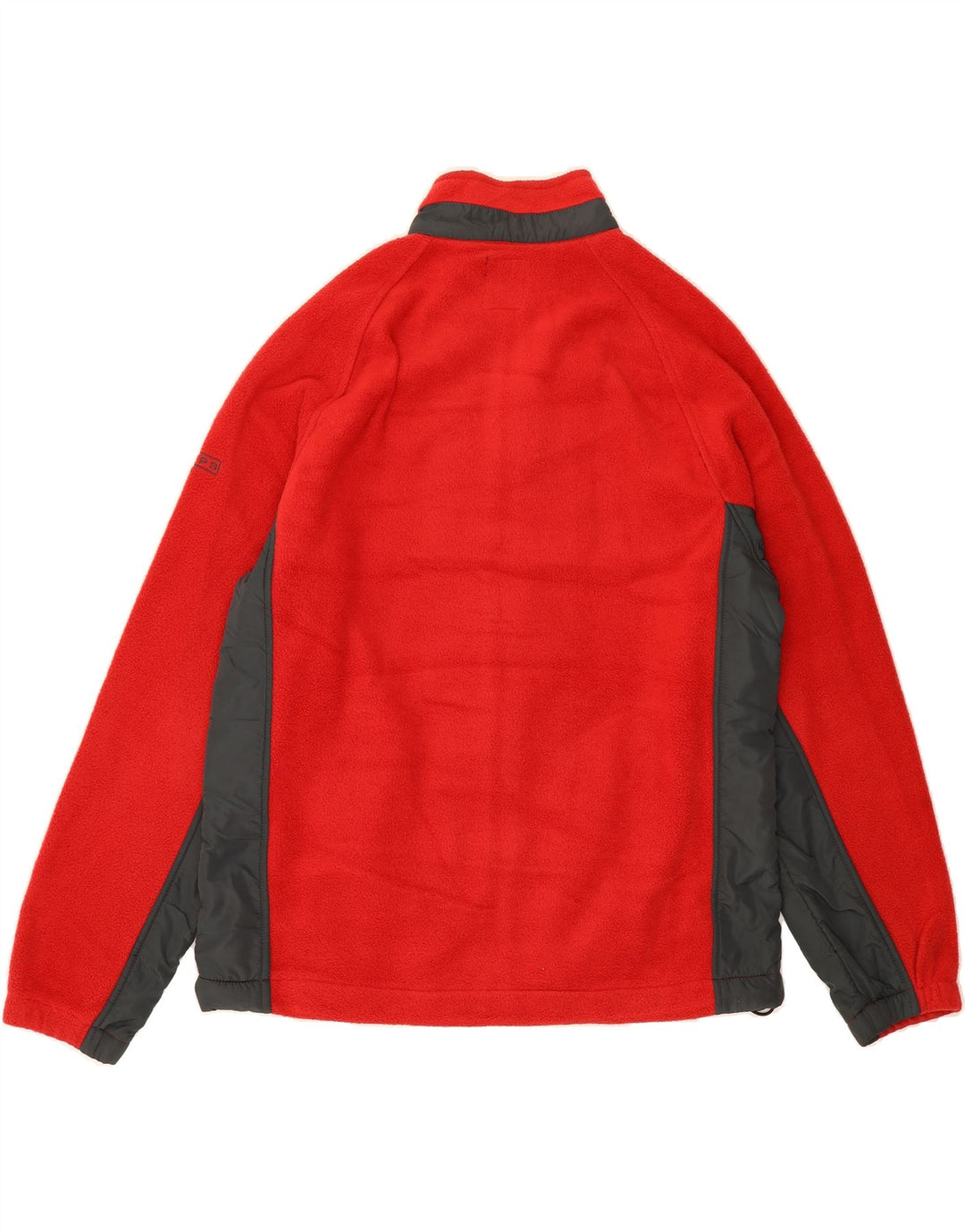 CHAPS Mens Fleece Jacket UK 40 Large Red Colourblock Polyester Vintage Chaps and Second-Hand Chaps from Messina Hembry 