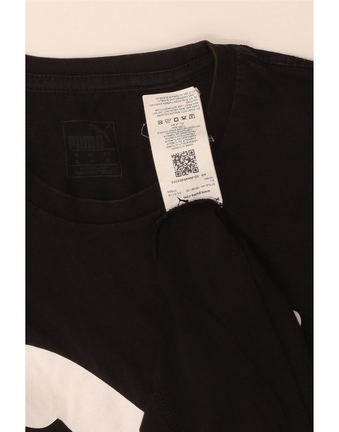 Ανδρικό γραφικό T-Shirt PUMA Top XL Μαύρο βαμβακερό