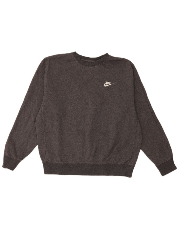 Γυναικείο φούτερ μεγάλου μεγέθους Nike Jumper UK 14 Μεσαίο γκρι βαμβακερό