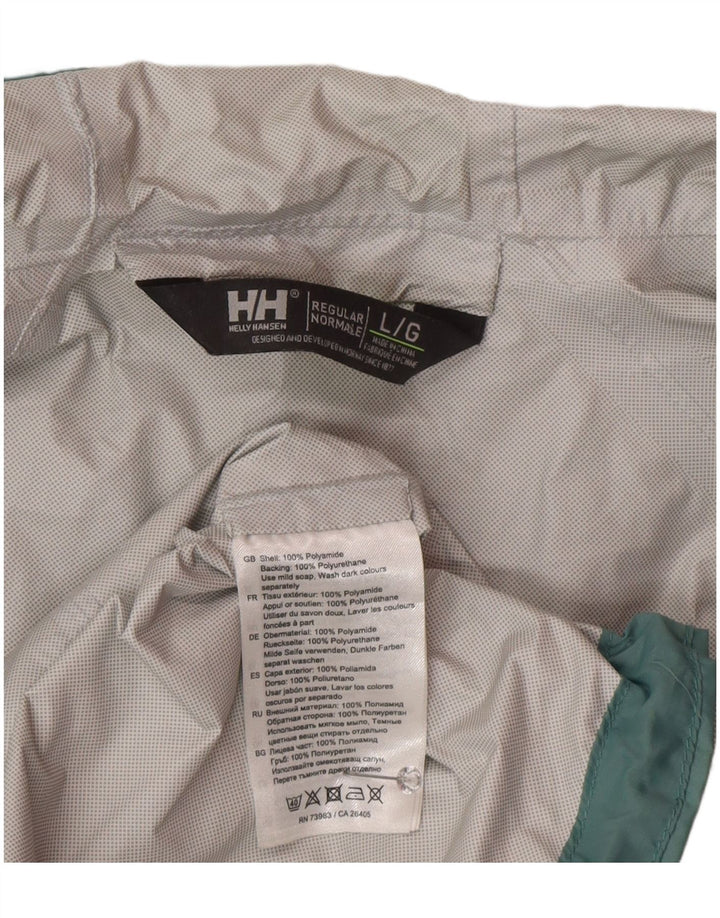 Helly Hansen Γυναικείο μπουφάν βροχής με κουκούλα UK 16 Large Green Polyamide