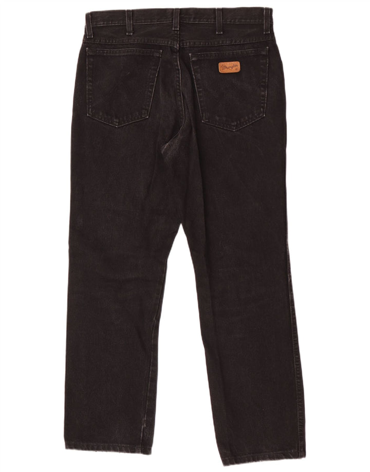 Ανδρικό τζιν Wrangler ίσιο W32 L29 Μαύρο