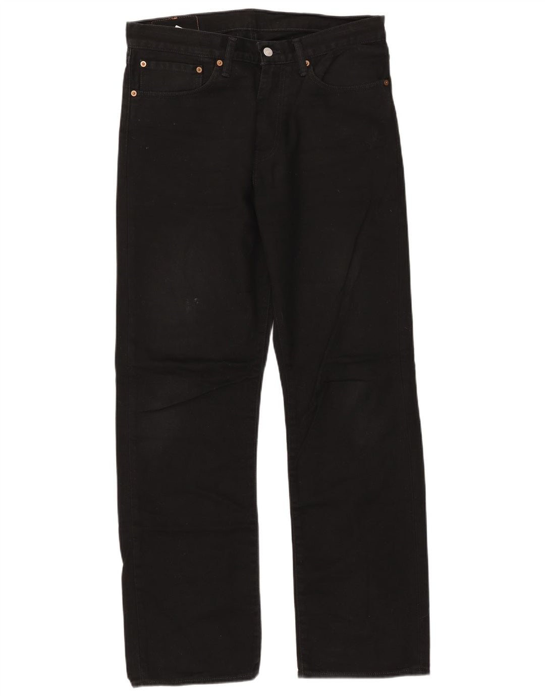 Levi's Mens 751 Straight Jeans W34 L32 Μαύρο βαμβακερό