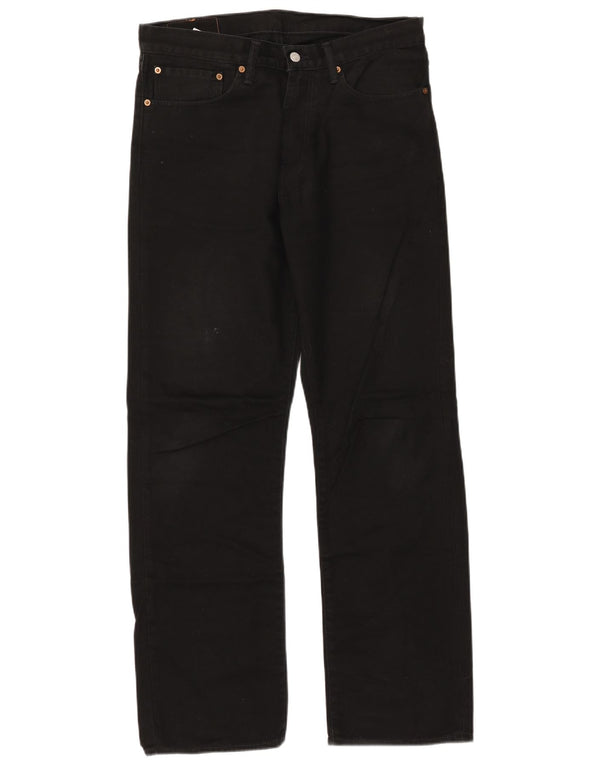 Levi's Mens 751 Straight Jeans W34 L32 Μαύρο βαμβακερό