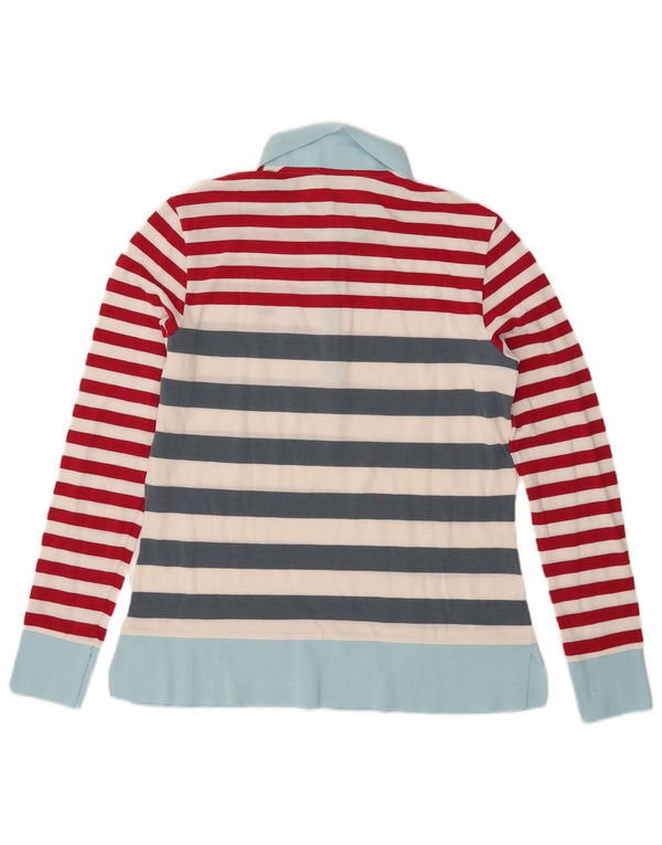 Γυναικείο μακρυμάνικο μπλουζάκι πόλο Lacoste Μέγεθος 44 Μεγάλο πολύχρωμο ριγέ