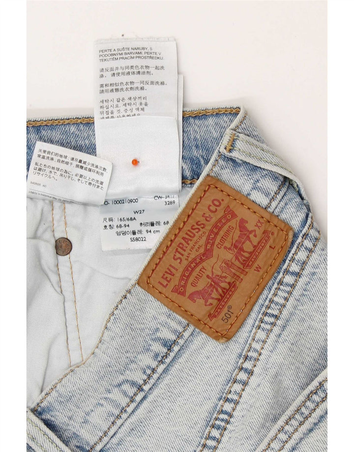 Γυναικείο Σορτς Levi's 501 Τζιν W27 Μικρό Μπλε Βαμβακερό