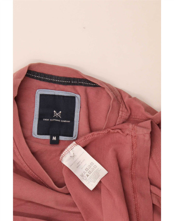 Ανδρικό T-Shirt Crew Clothing Top Μεσαίο Ροζ Βαμβακερό