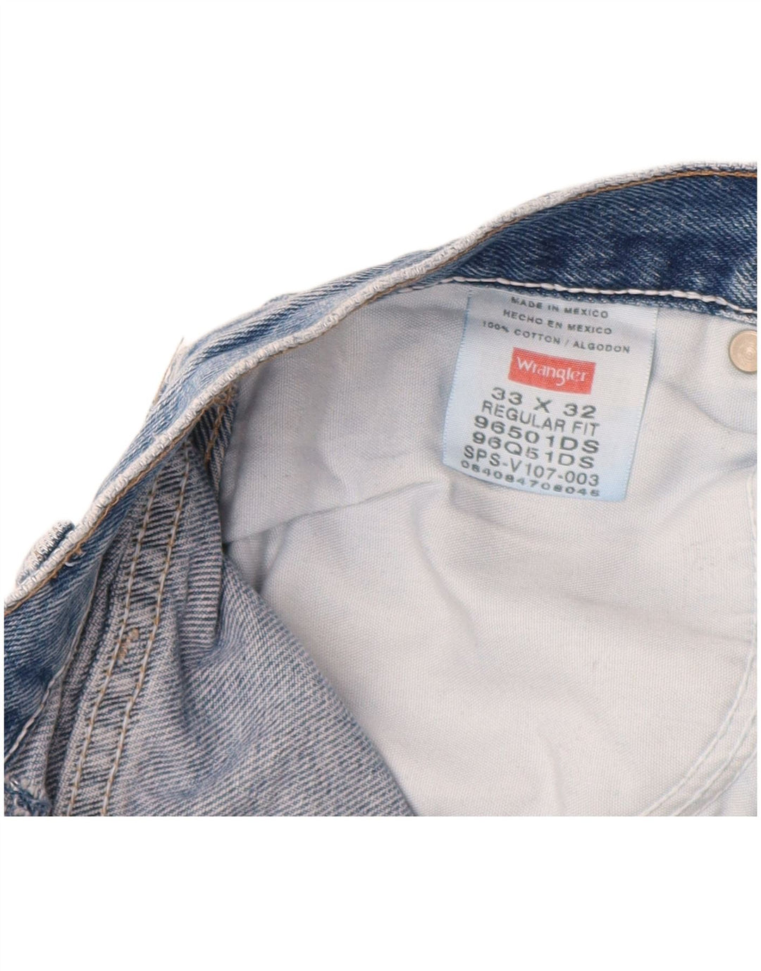 Ανδρικό τζιν WRANGLER Regular Fit ίσιο W33 L32 Μπλε βαμβακερό