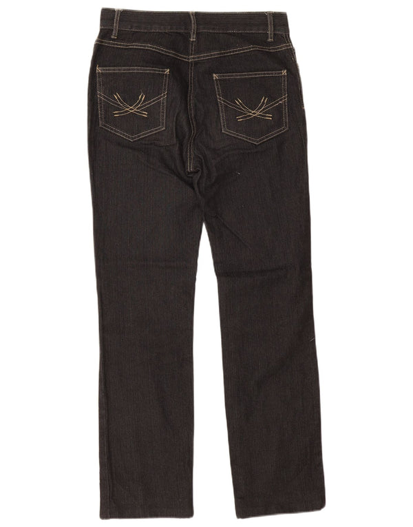 Marks & Spencer Γυναικεία ίσια τζιν UK 8 Small W26 L27 μαύρο βαμβακερό