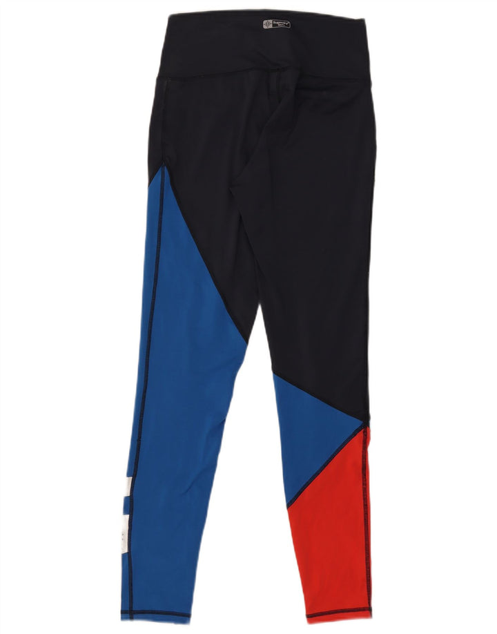Γυναικεία γραφικά κολάν Superdry UK 8 Small Navy Blue Colourblock