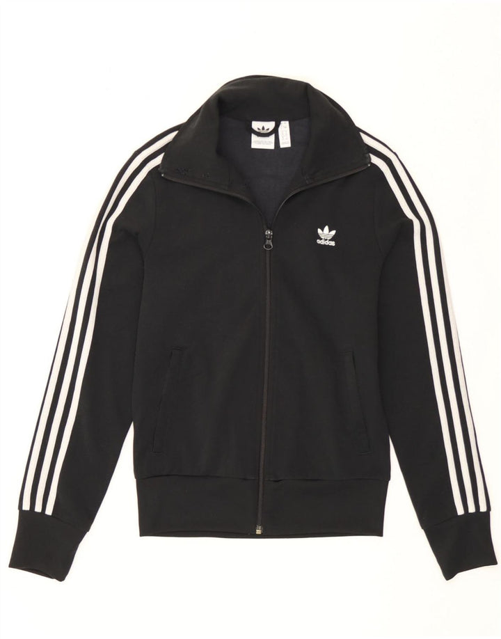 Γυναικεία αθλητική φόρμα Adidas Top Jacket UK 8 Small Black Polyester