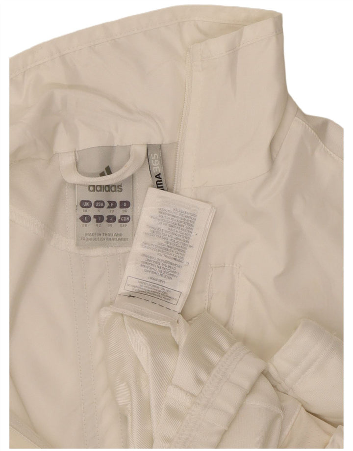 Γυναικεία φόρμα ADIDAS Clima 365 Top Jacket UK 10 Small White Polyester