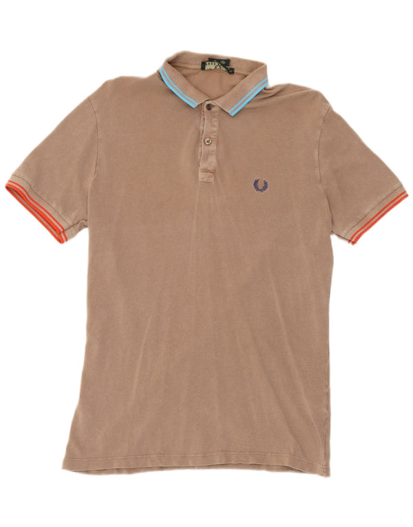 Fred Perry Ανδρικό πουκάμισο Polo Slim Fit, μεσαίο καφέ βαμβακερό