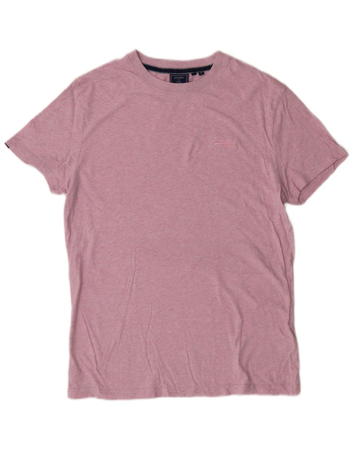 Ανδρικό T-Shirt SUPERDRY Top Μεσαίο Ροζ Βαμβακερό