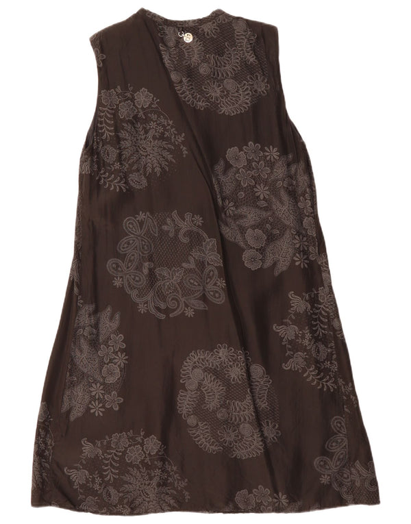 Trussardi Jeans Γυναικείο Αμάνικο Φόρεμα IT 44 Medium Black Floral