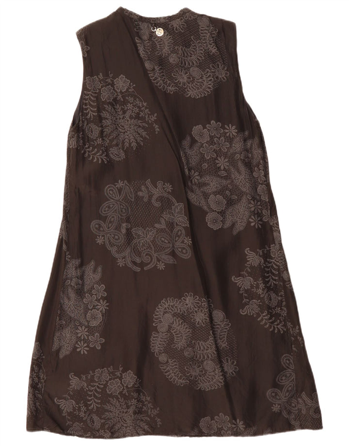 Trussardi Jeans Γυναικείο Αμάνικο Φόρεμα IT 44 Medium Black Floral