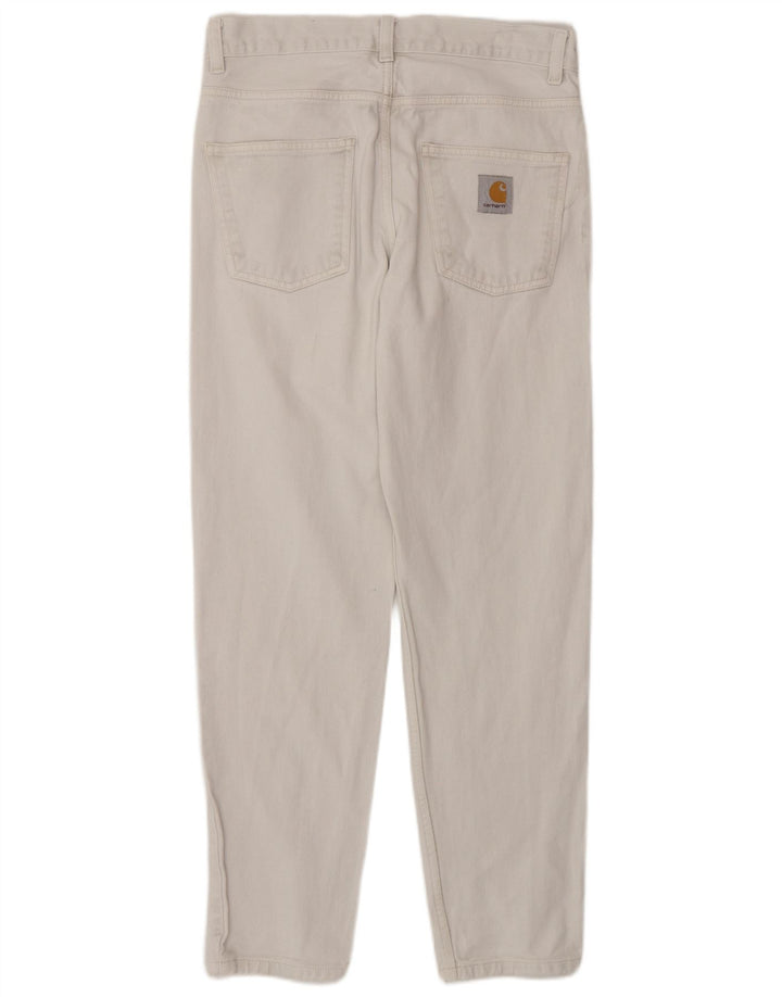 Ανδρικό Slim Jeans Carhartt W28 L28 Λευκό βαμβακερό