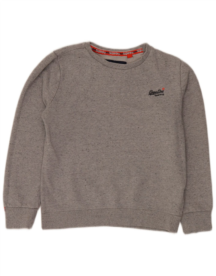 Γυναικεία φούτερ SUPERDRY Jumper UK 16 Large Grey Flecked Cotton