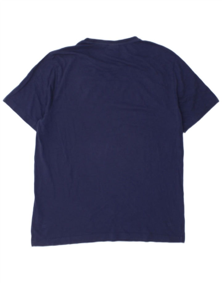 Ανδρικό γραφικό T-Shirt Puma Top Large Navy Blue από βαμβάκι