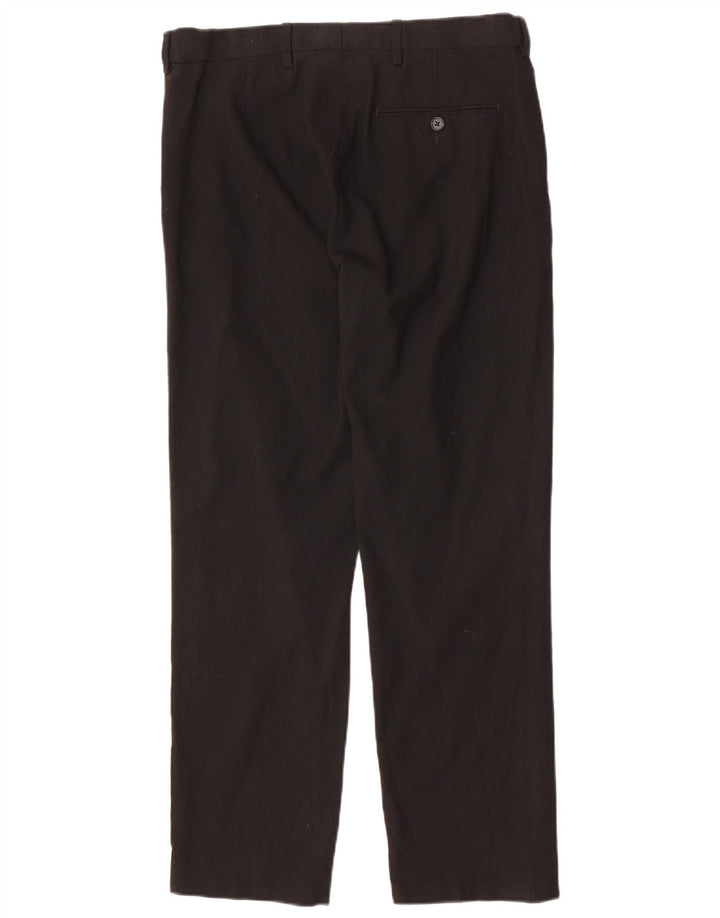 Marks & Spencer Ανδρικό ίσιο παντελόνι Chino με κανονική εφαρμογή W32 L29 Μαύρο