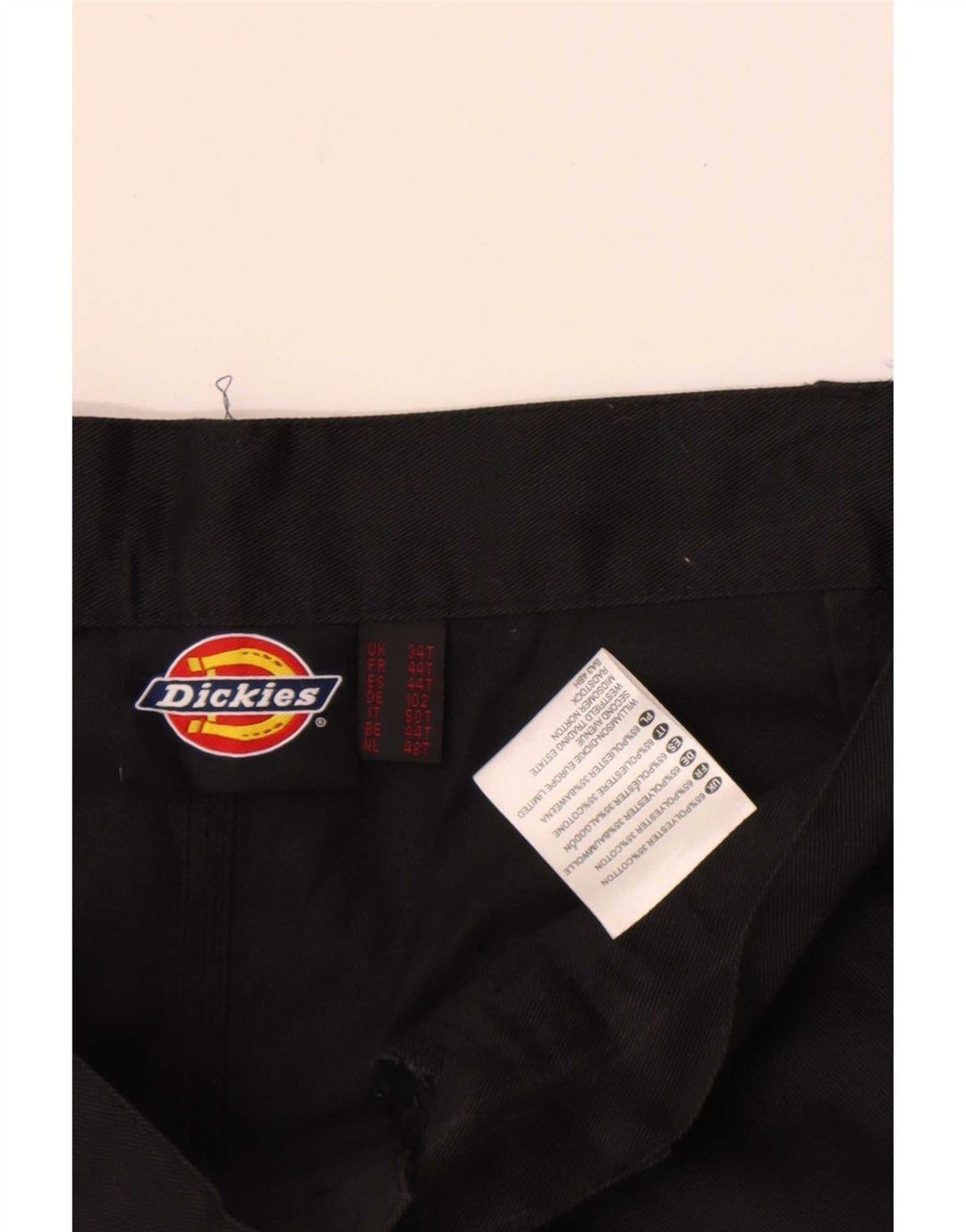Ανδρικό ίσιο παντελόνι Cargo Dickies W34 L29 Μαύρο πολυεστέρα