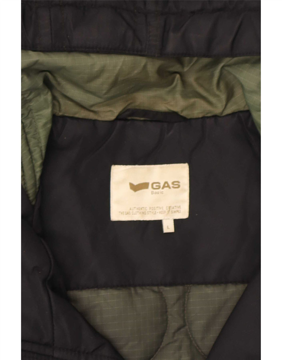 Ανδρικό μπουφάν με κουκούλα Gas UK 40 Large Black Polyamide