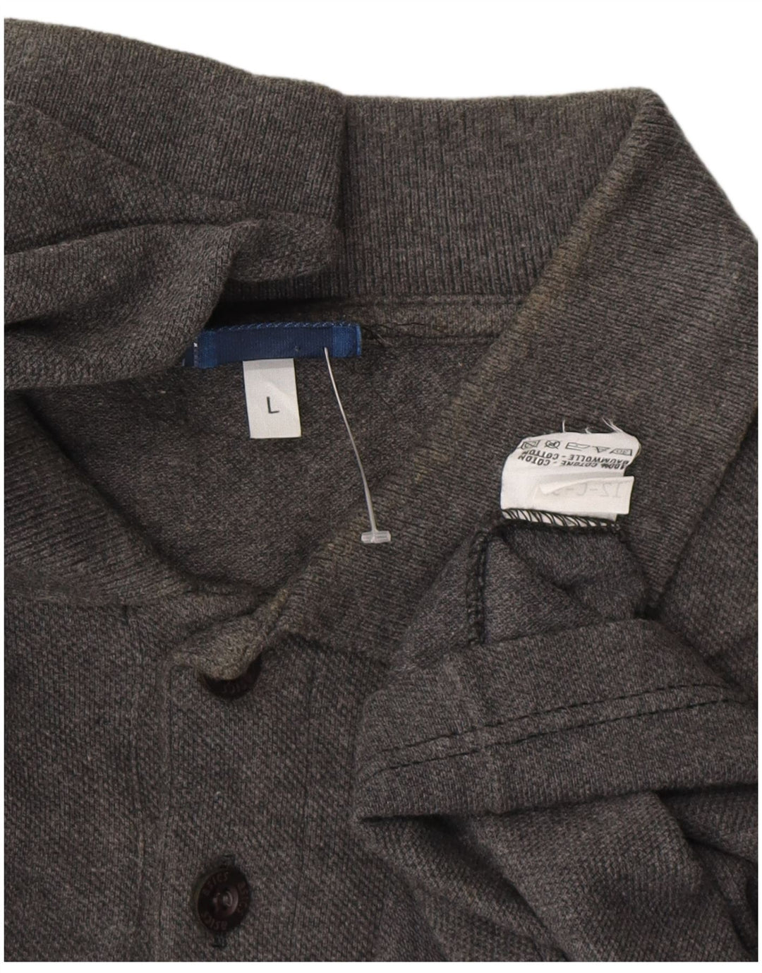 Ανδρικό πουκάμισο πόλο ASICS μεγάλο γκρι βαμβακερό