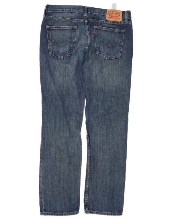 Levi's Mens 514 Straight Jeans W34 L32 Μπλε βαμβακερό