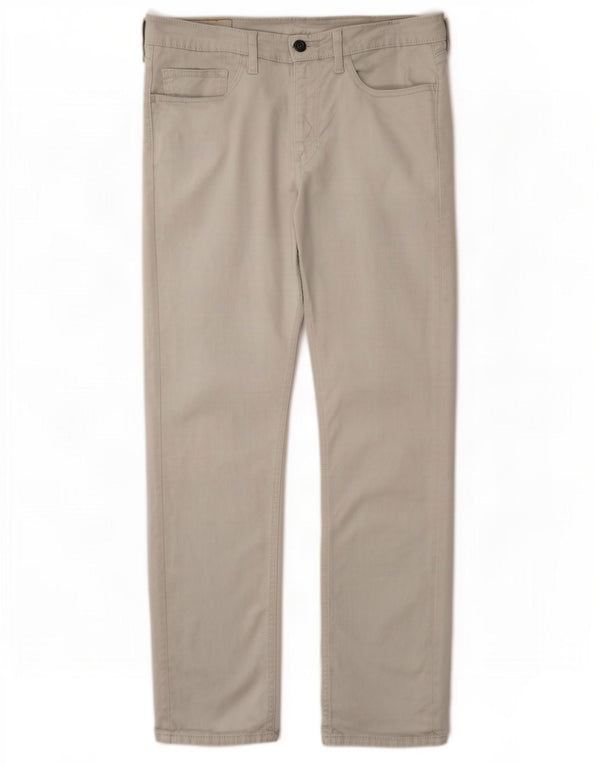 Levi's Mens 514 Straight Casual Παντελόνι W34 L32 Γκρι βαμβακερό