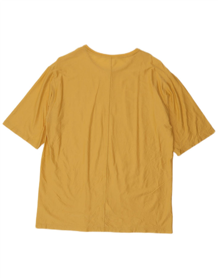 Ανδρικό T-Shirt Cos Top μεγάλο κίτρινο βαμβακερό