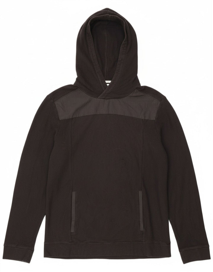 Calvin Klein Ανδρικό με κουκούλα, μεσαίο μαύρο Colourblock