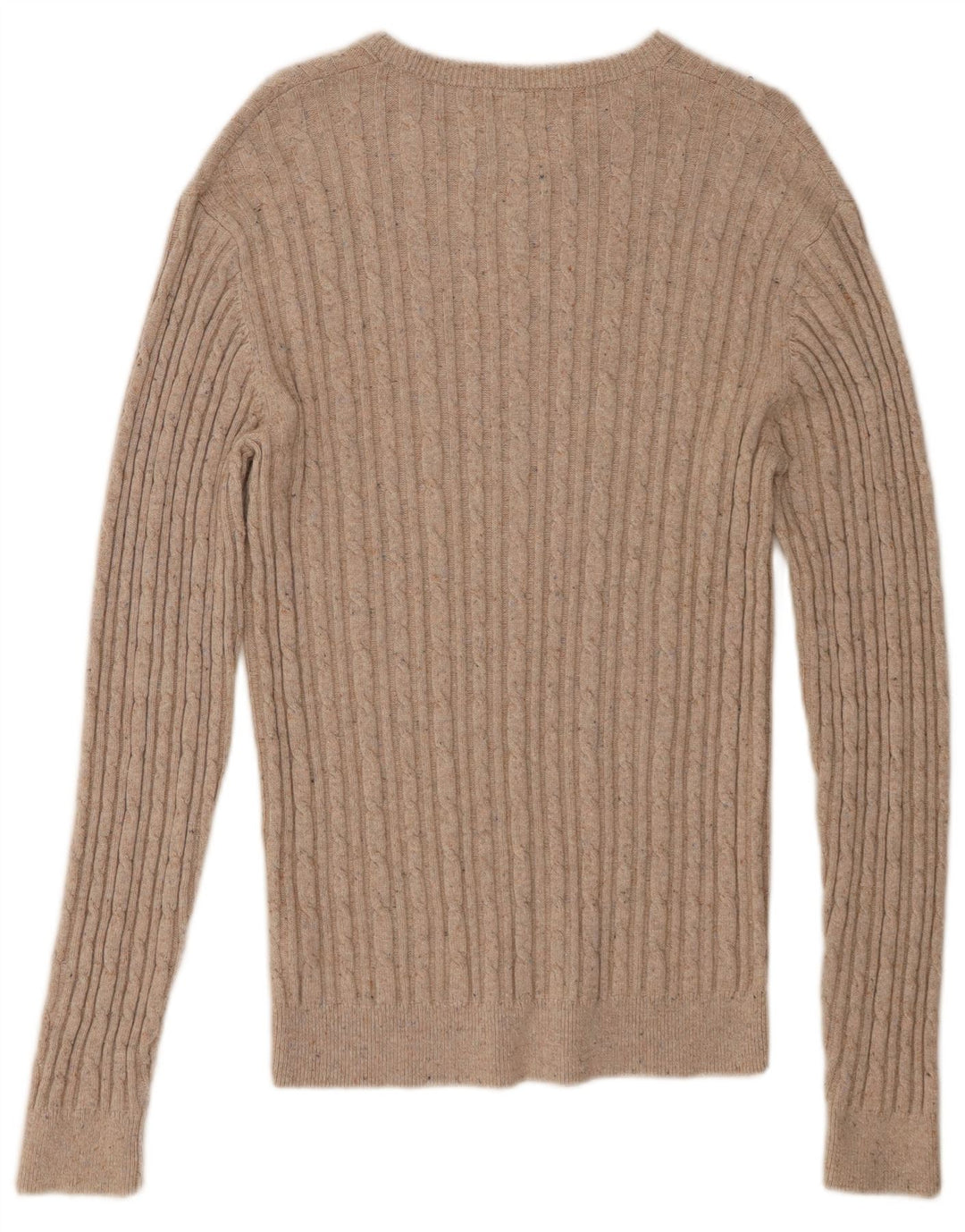 JACK WILLS Mens The Marlow Crew Neck Jumper Sweater Medium Beige Cotton