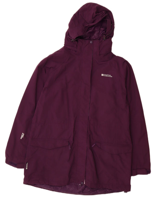 Mountain Warehouse Γυναικείο Αδιάβροχο με κουκούλα UK 20 2XL Purple Nylon