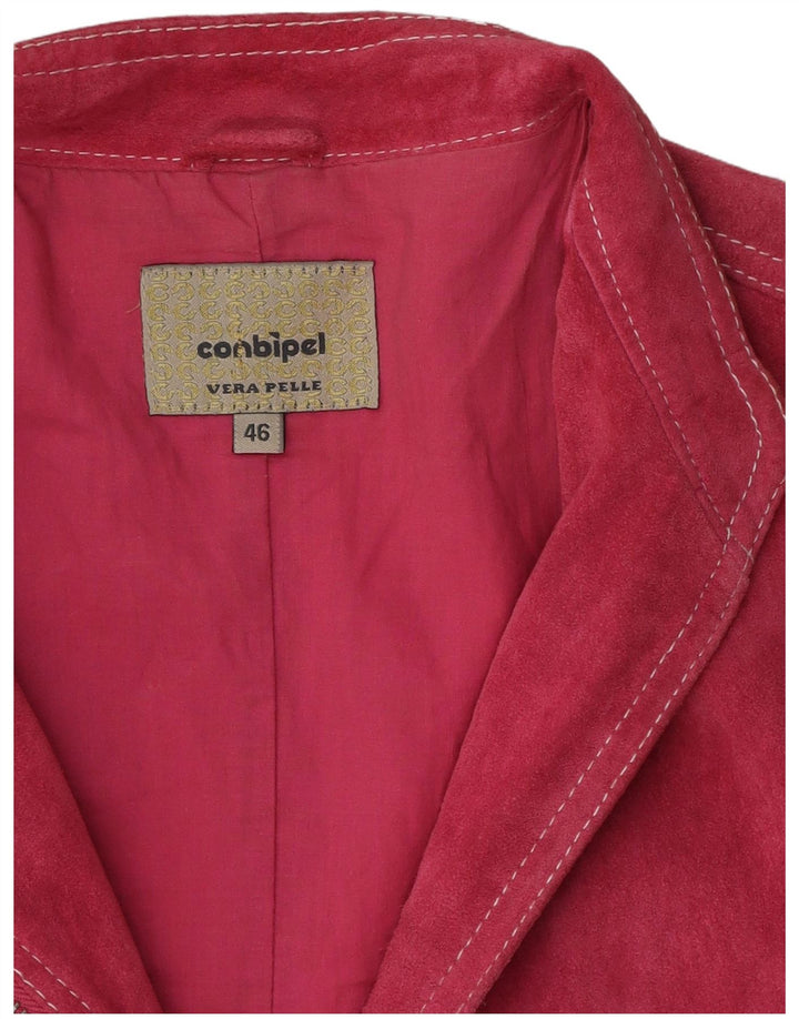 Conbipel Γυναικείο Suede Jacket IT 46 Large Pink Leather