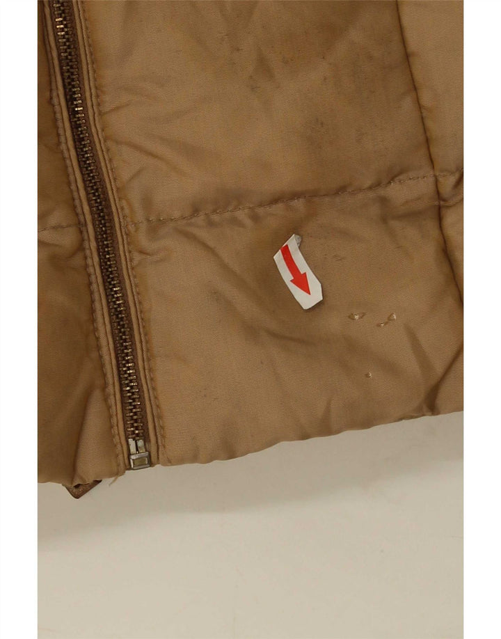 Zara Γυναικείο παλτό UK 10 Small Brown Nylon