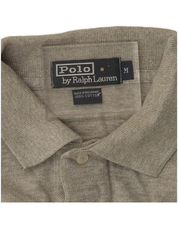 Polo Ralph Lauren Ανδρικό πουκάμισο Polo Μεσαίο γκρι βαμβακερό