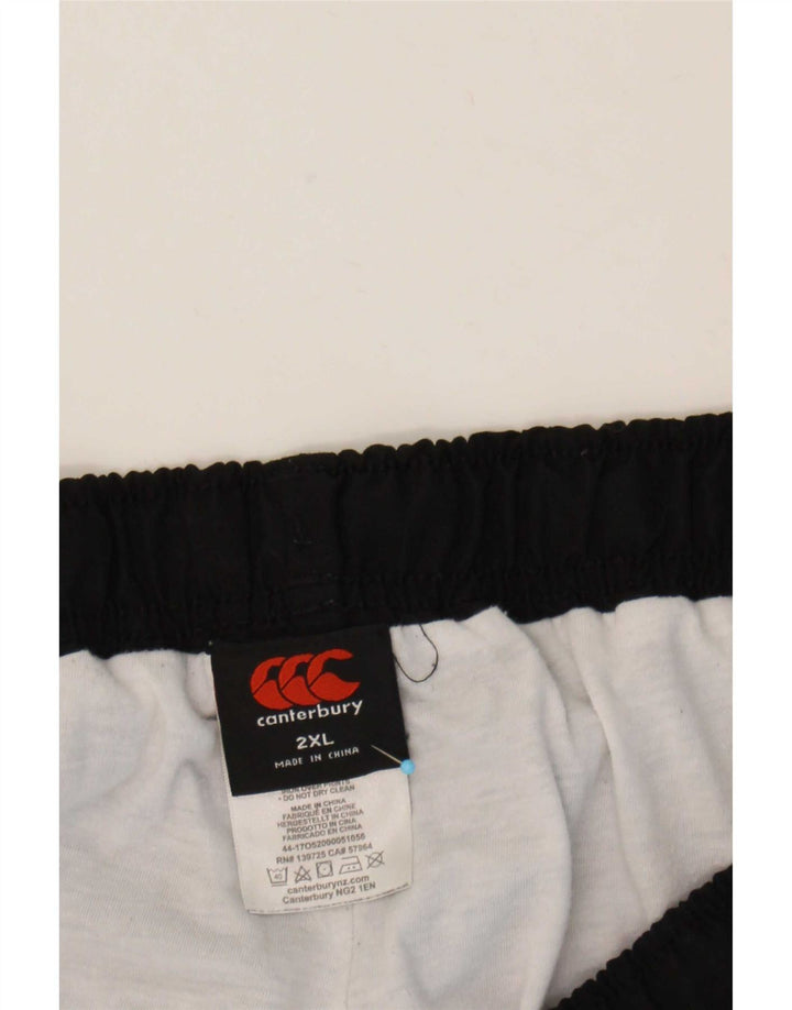 Ανδρικό παντελόνι Canterbury Graphic Windbreaker 2XL Μαύρο Πολυεστέρα