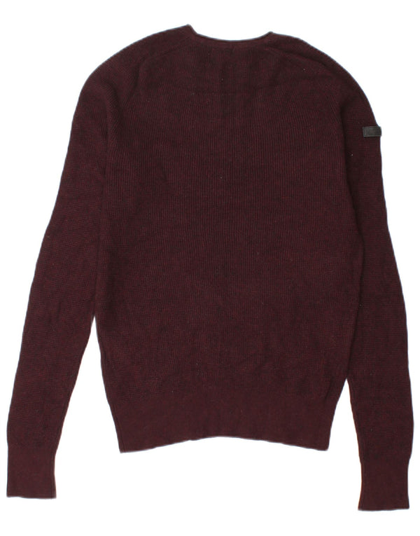 Superdry γυναικείο πουλόβερ με λαιμόκαυστο UK 12 μεσαίο καφέ βισκόζη